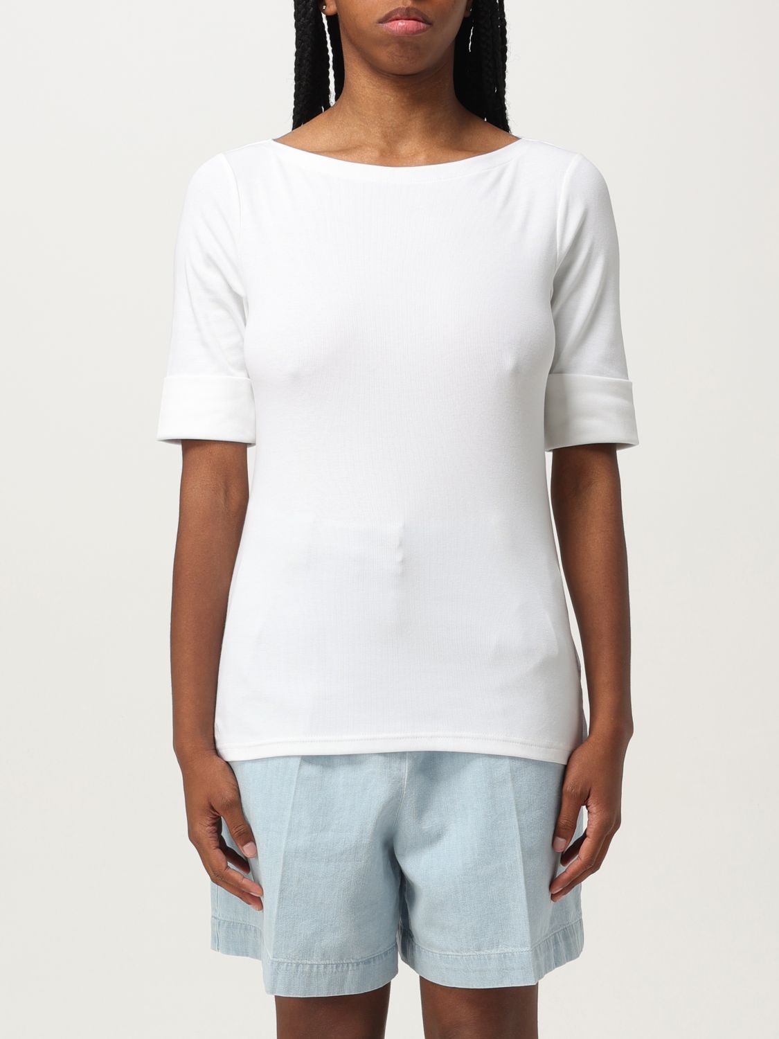 Polo Ralph Lauren Judy Elbow Sleeve Knit In White