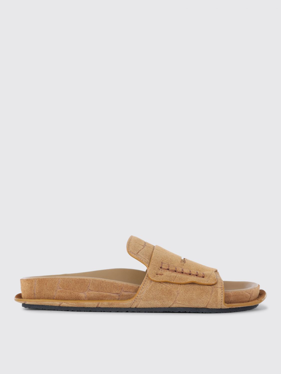 Jacquemus Sandals Slides Les Sandales Mocassin In Gold