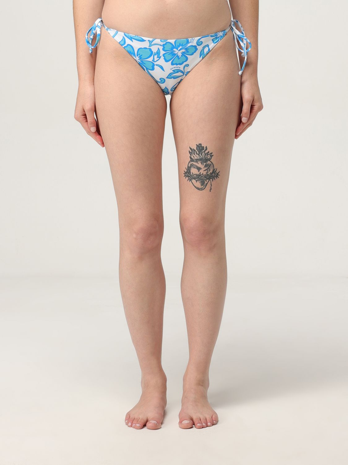 Sundek Swimsuit Woman Color White In Blue