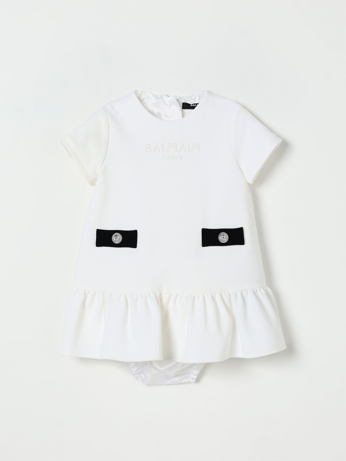 Balmain Kleid  Kinder Farbe Weiss In White