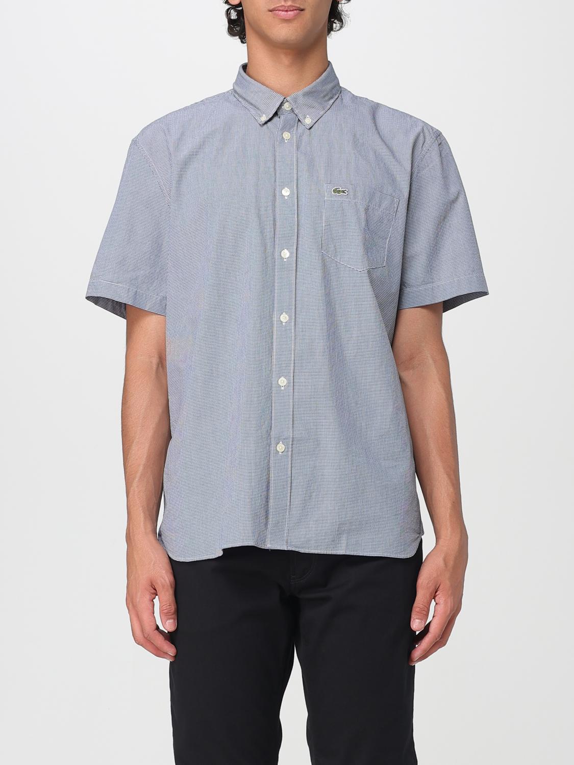 Lacoste Shirt Men Color Multicolor In Blue