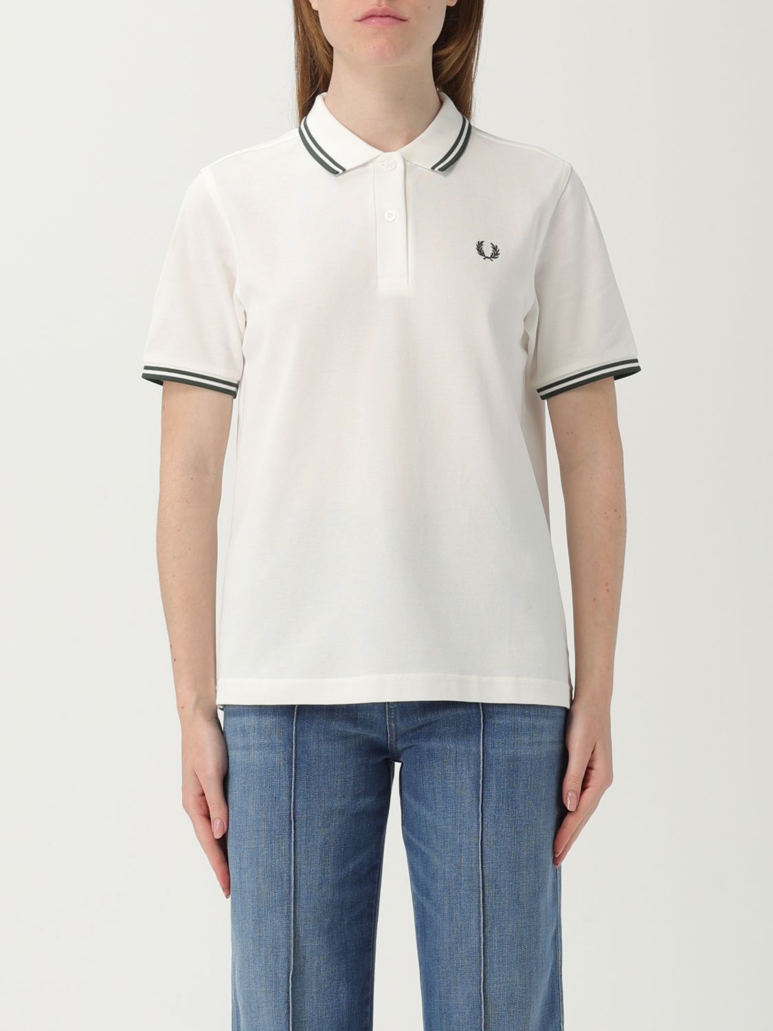 Fred Perry Polo Shirt  Woman Color White
