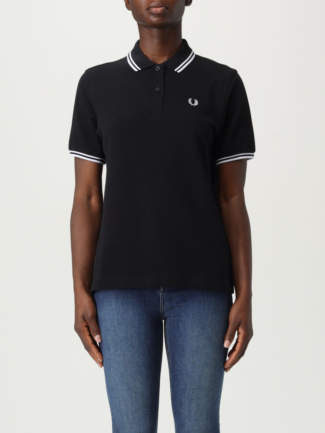 Fred Perry Polo Shirt  Woman Color Black