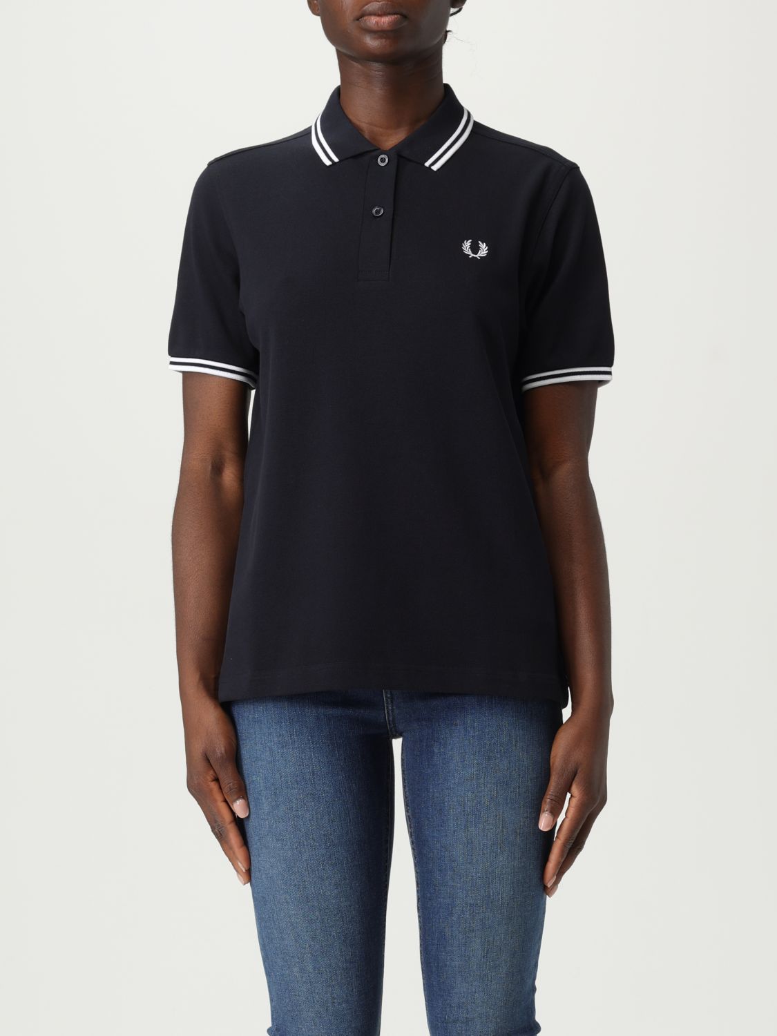 Fred Perry Polo Shirt  Woman Color Blue