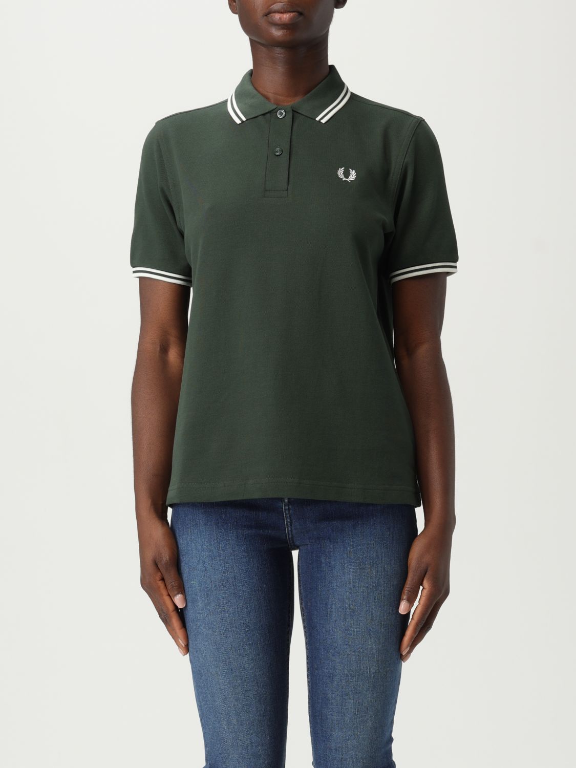 Fred Perry Polo Shirt  Woman Color Green
