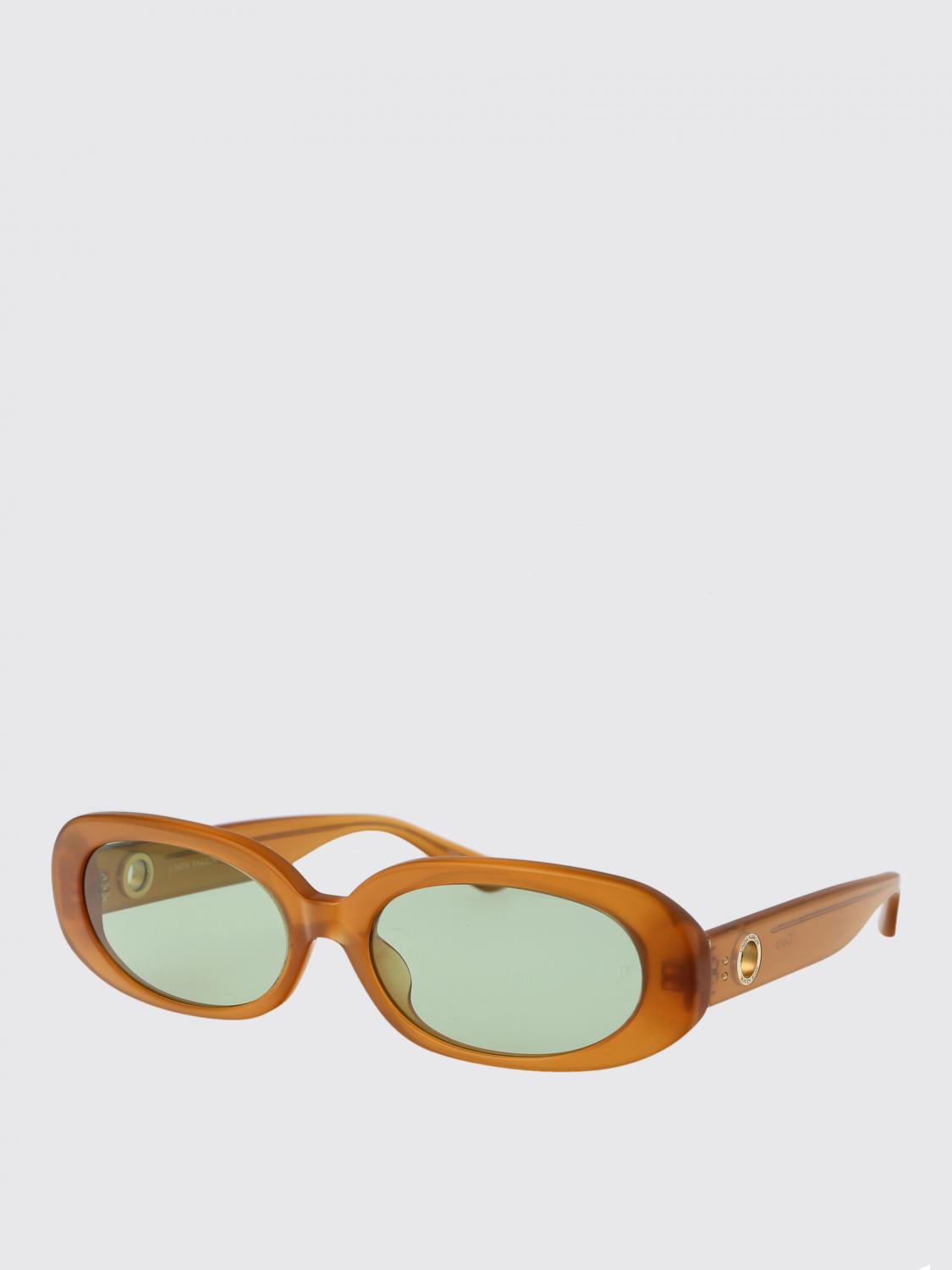 Linda Farrow Sunglasses Woman color Brown