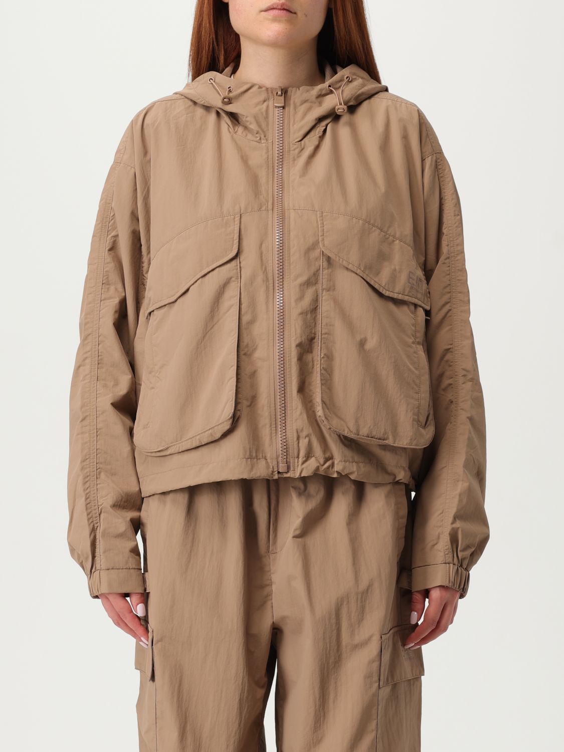 Ea7 Jacke Damen Farbe Beige In Brown