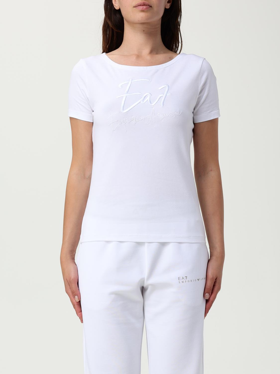 Ea7 T-shirt  Damen Farbe Weiss In White