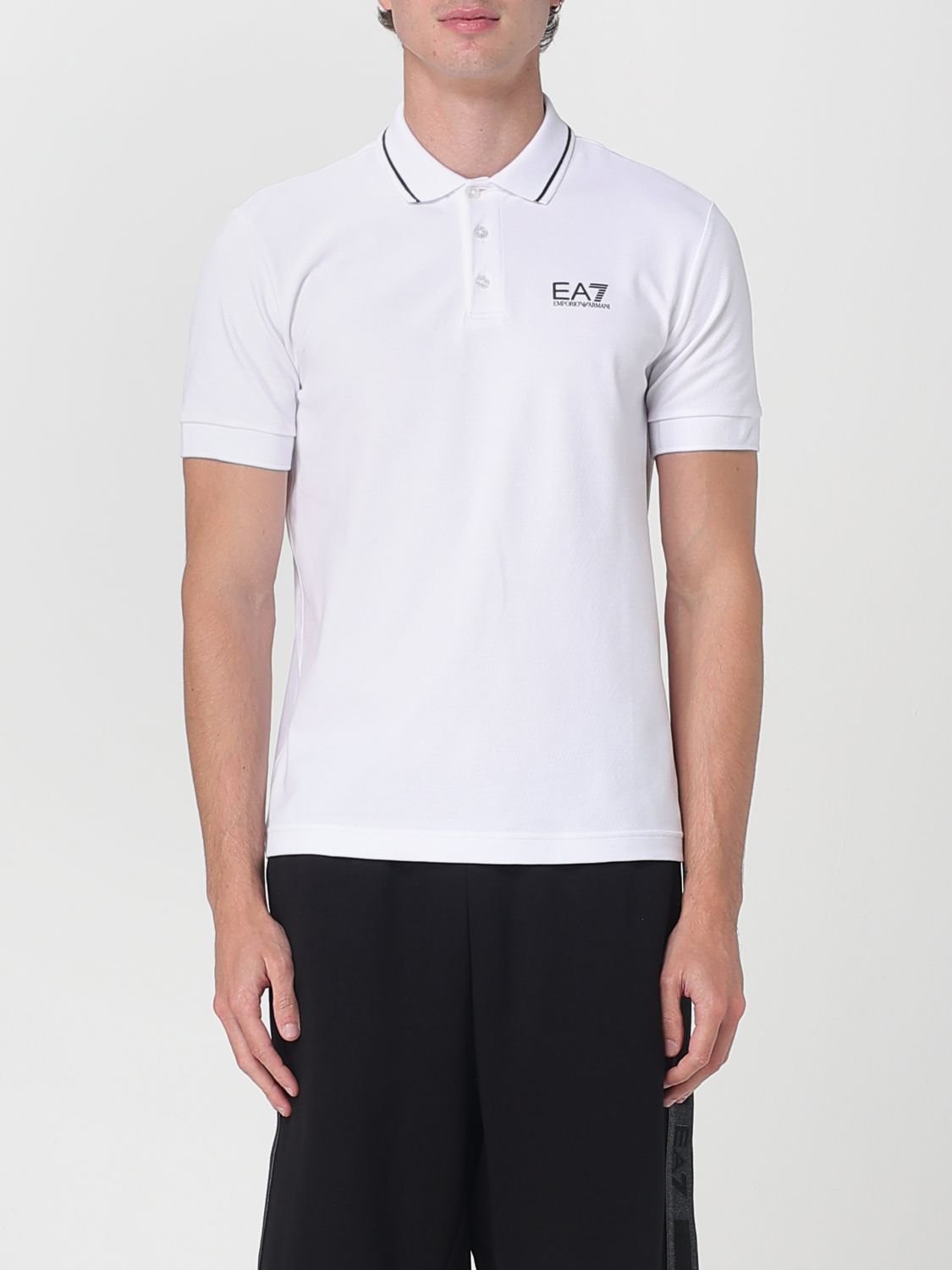 Ea7 Polo Herren Farbe Weiss In White