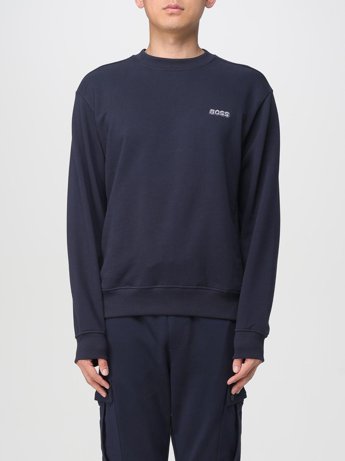 Hugo Boss Sweatshirt Boss Men Color Blue In Blue