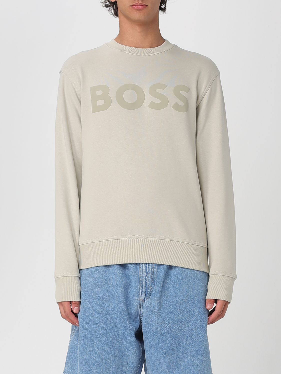 Hugo Boss Sweatshirt Boss Herren Farbe Beige In Neutral