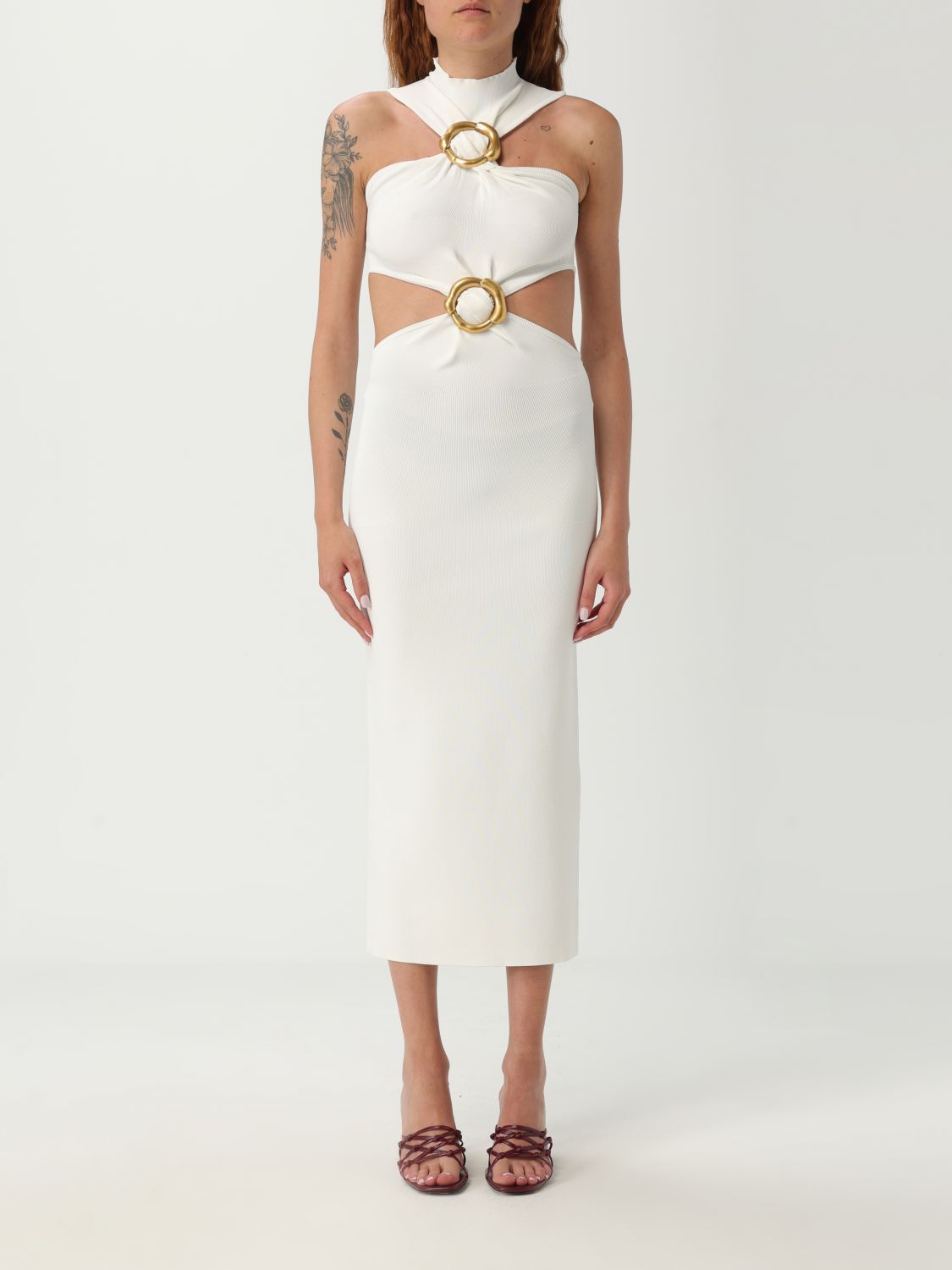 Cult Gaia Jena Knit Cutout Dress In Multi