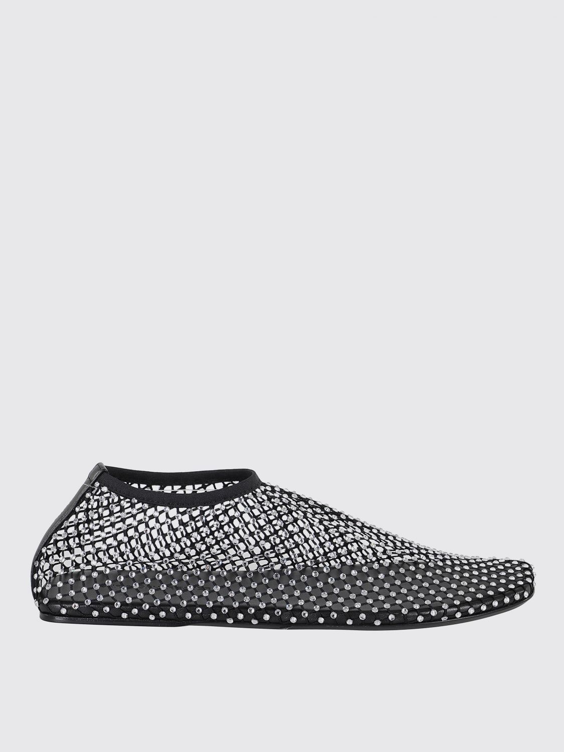 Christopher Esber Mesh Ballerina Flats With Micro Crystals Women In Black