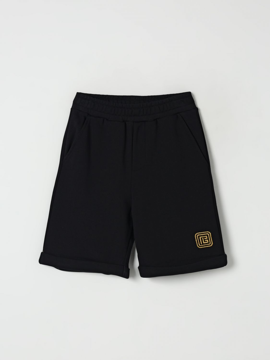 Shop Balmain Shorts Kids Color Multicolor