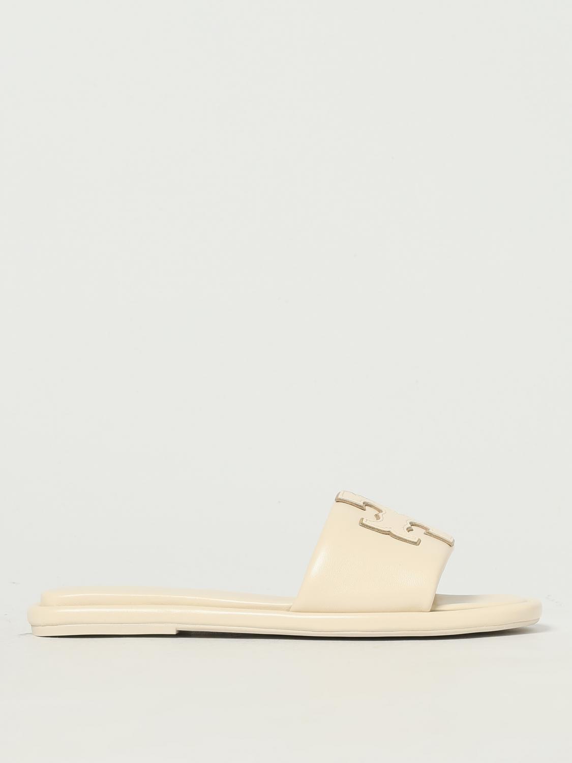 Tory Burch Flat Sandals Woman Color White