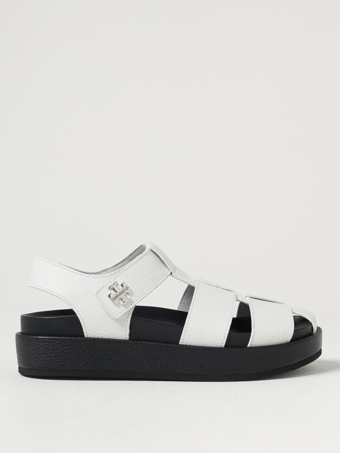 Tory Burch Flat Sandals Woman Color White