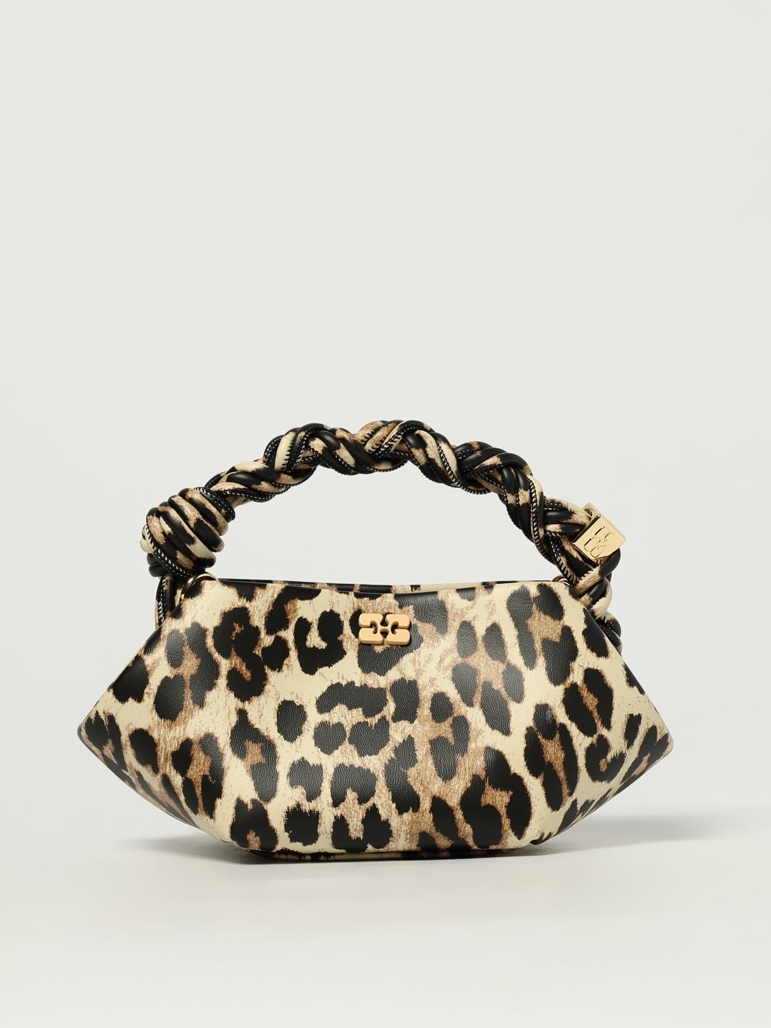 Ganni Bou Bag Mini Print Handbags Animalier