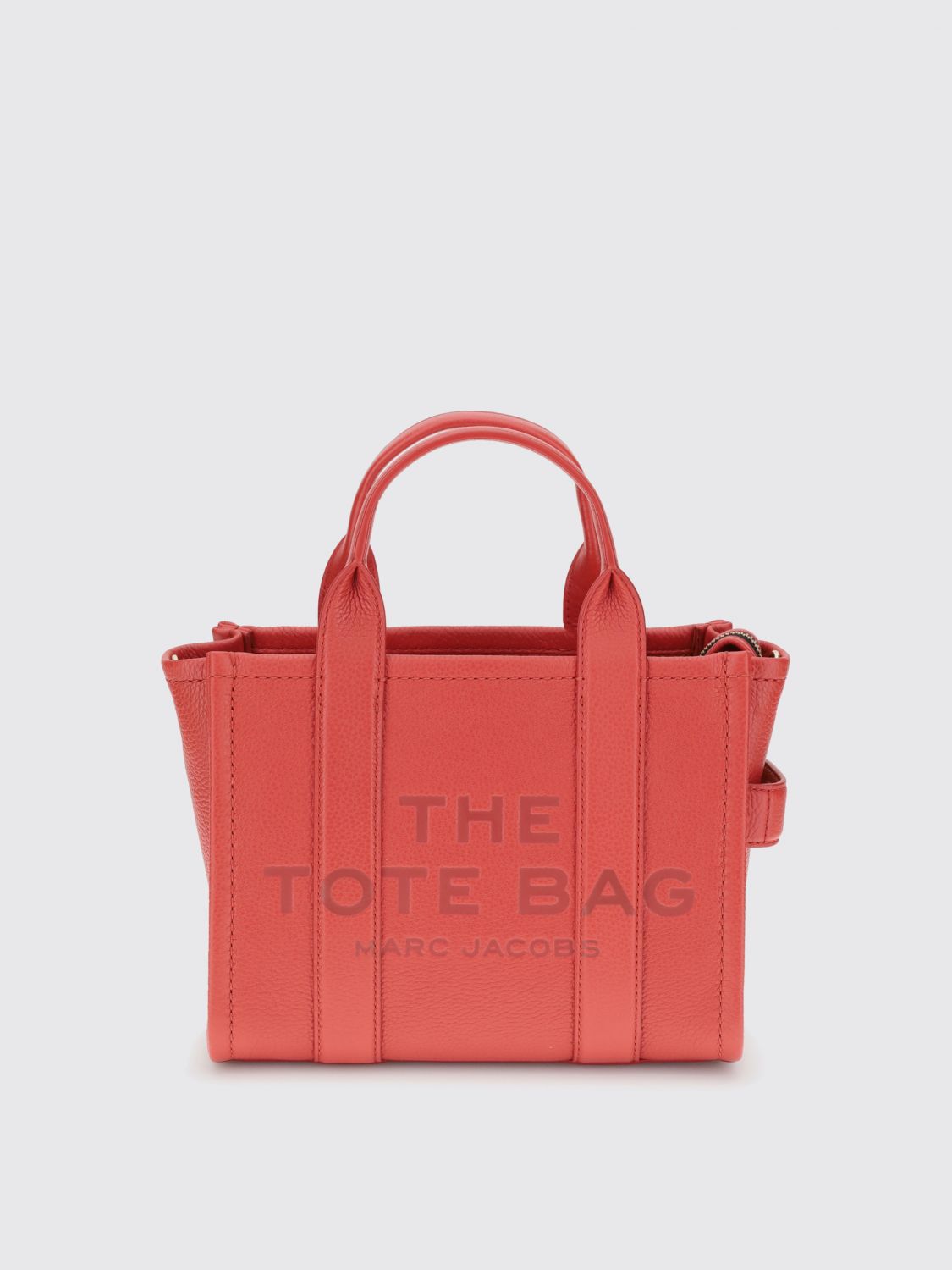 Marc Jacobs Versatile Textured Leather Tote In Red