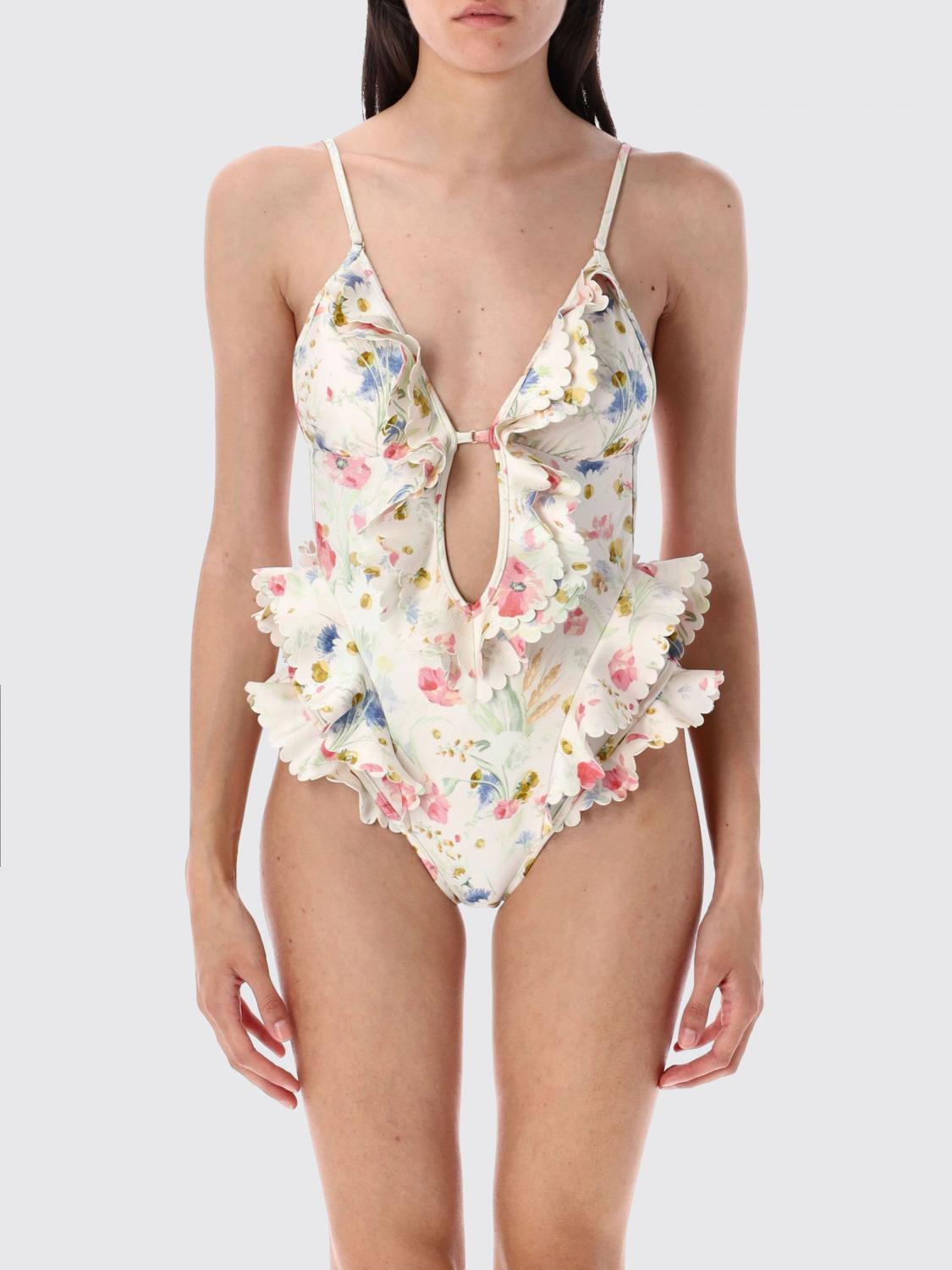 Swimsuit ZIMMERMANN Woman color Yellow Cream