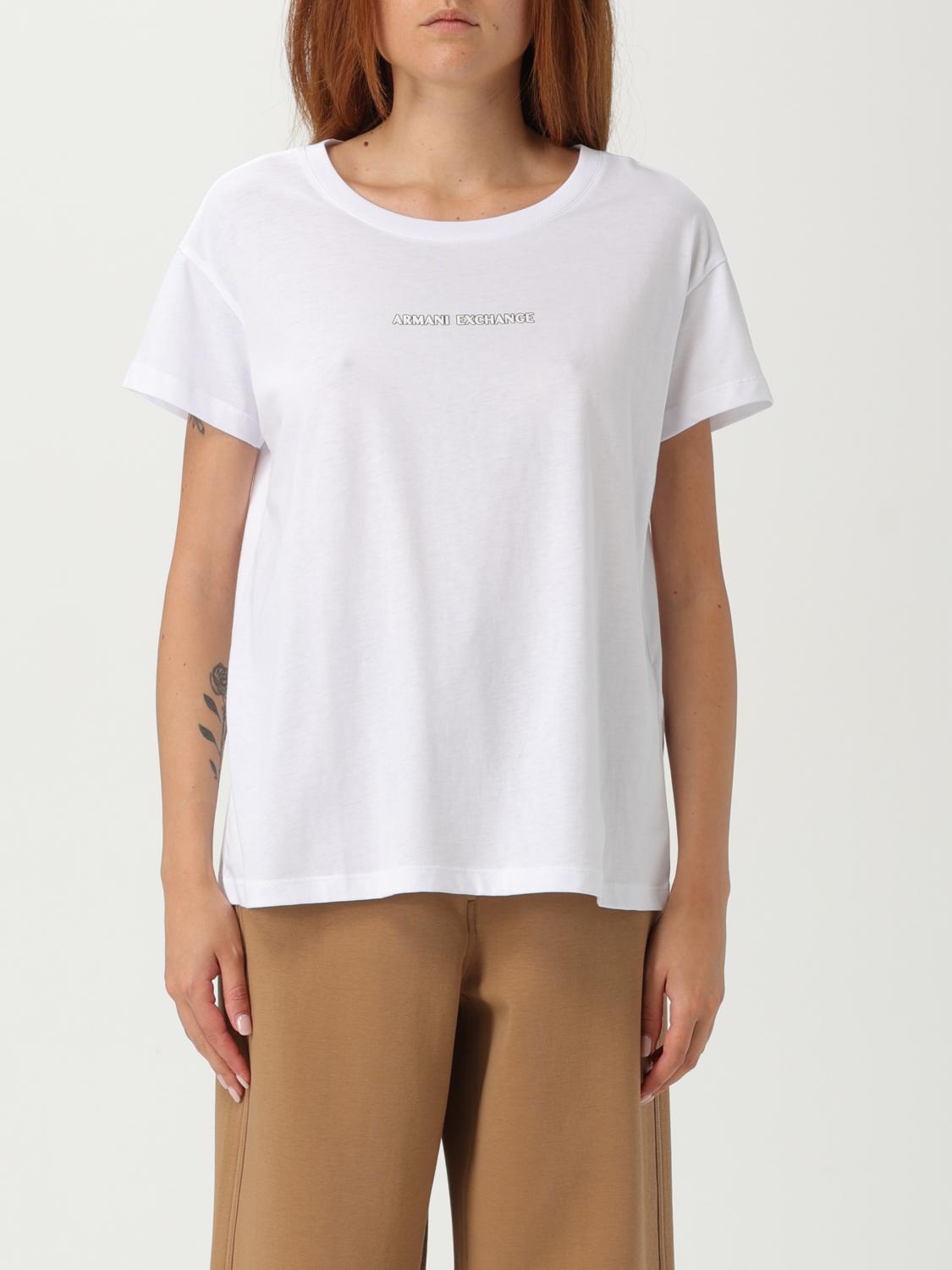 Armani Exchange T-shirt Woman Color White In White