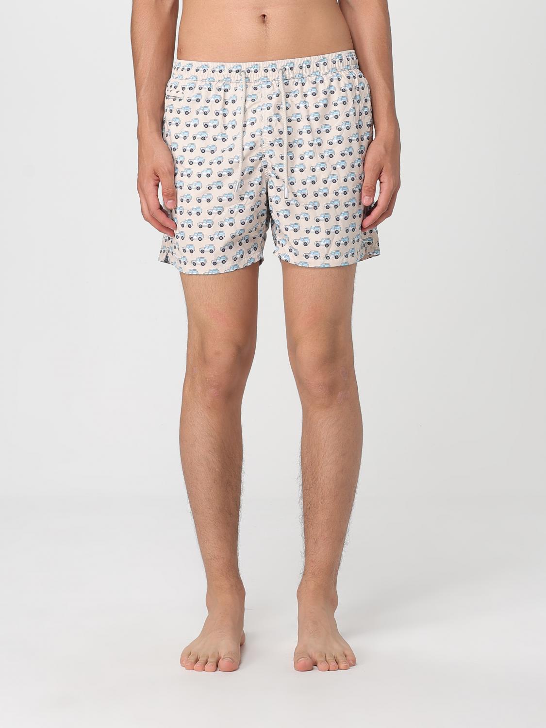 Mc2 Saint Barth Swimsuit Men Color Multicolor In White