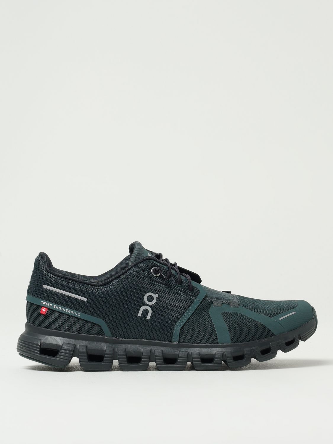 On Running Round Toe Low-top Sneakers In Green