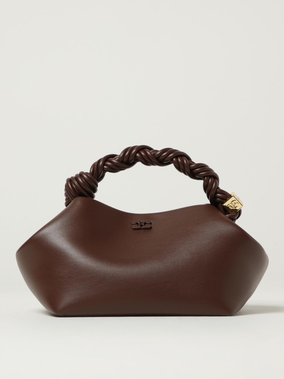 Ganni Shoulder Bag Woman Color Brown In Brown