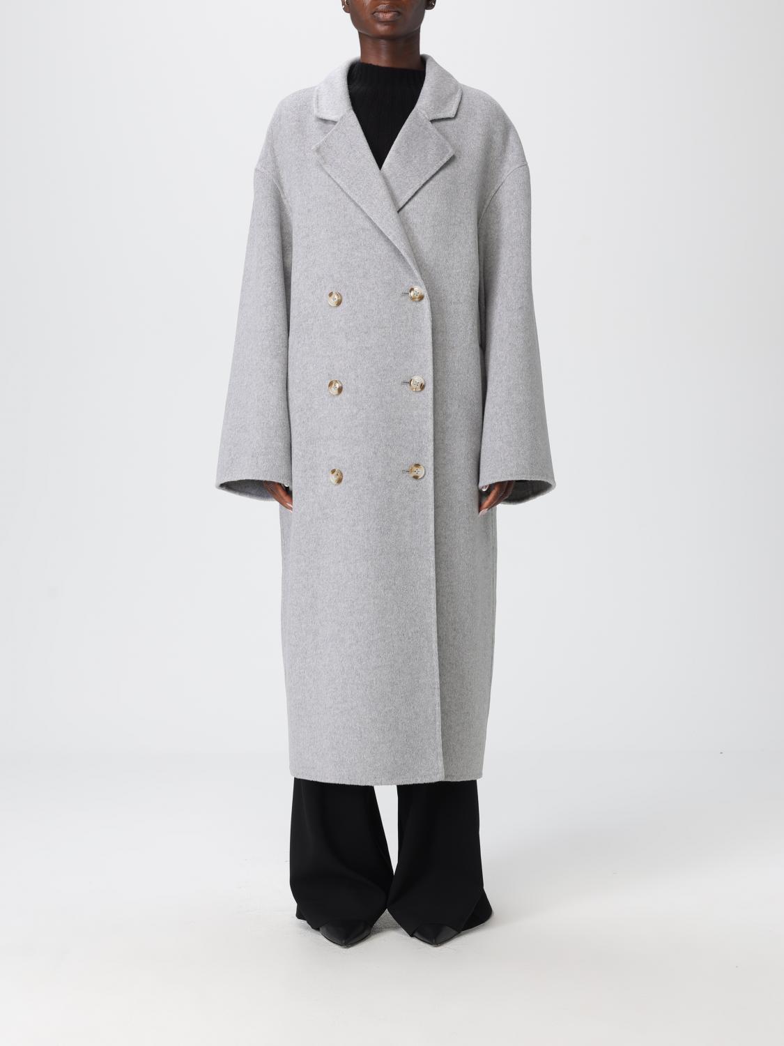 Loulou Studio Loulou De Saison Coat In Gray