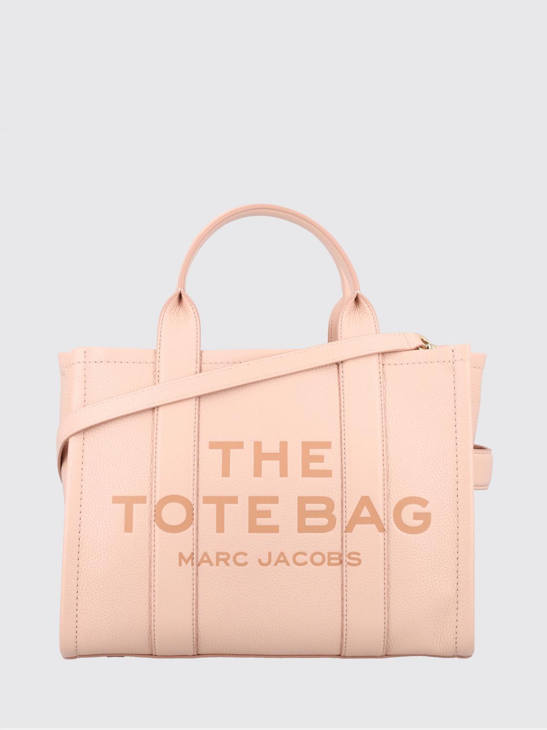 Marc Jacobs The Leather Medium Tote Bag In Pink