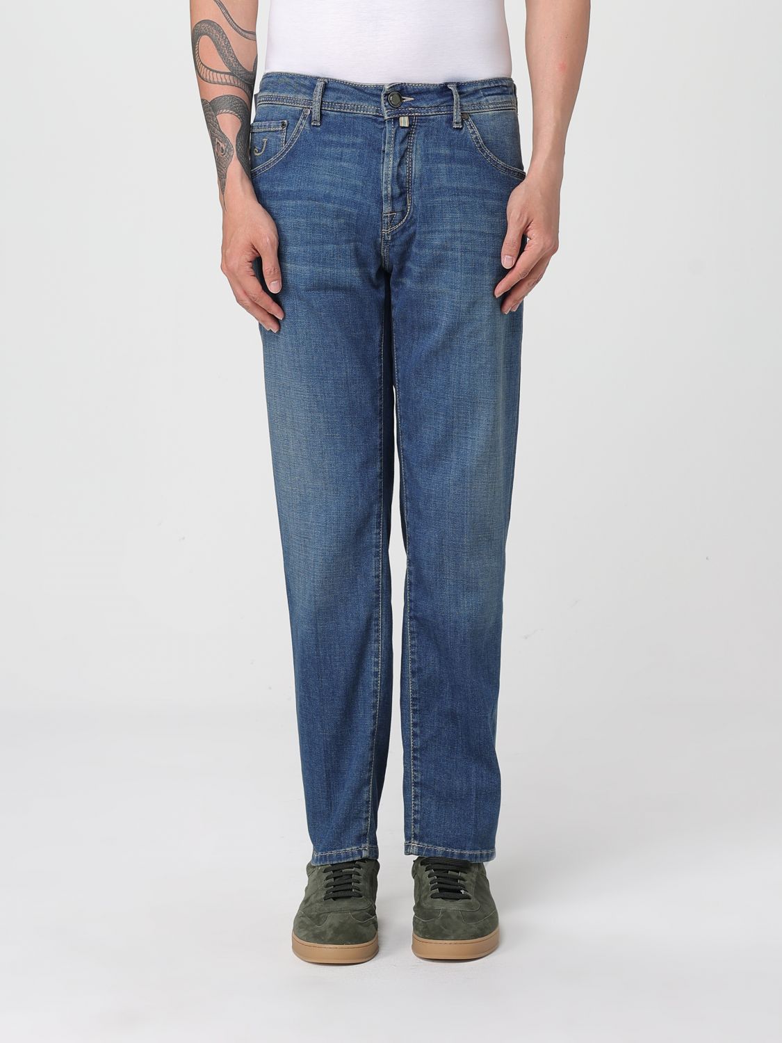 Jacob Cohen Pants Men Color Blue In Blue