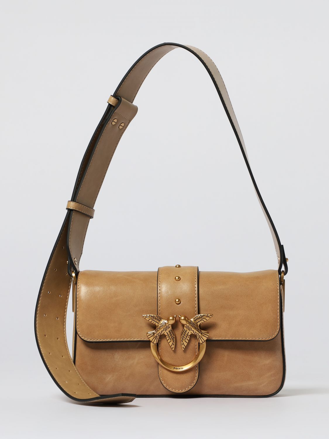 Pinko Crossbody Bag  Woman Color Beige In Brown