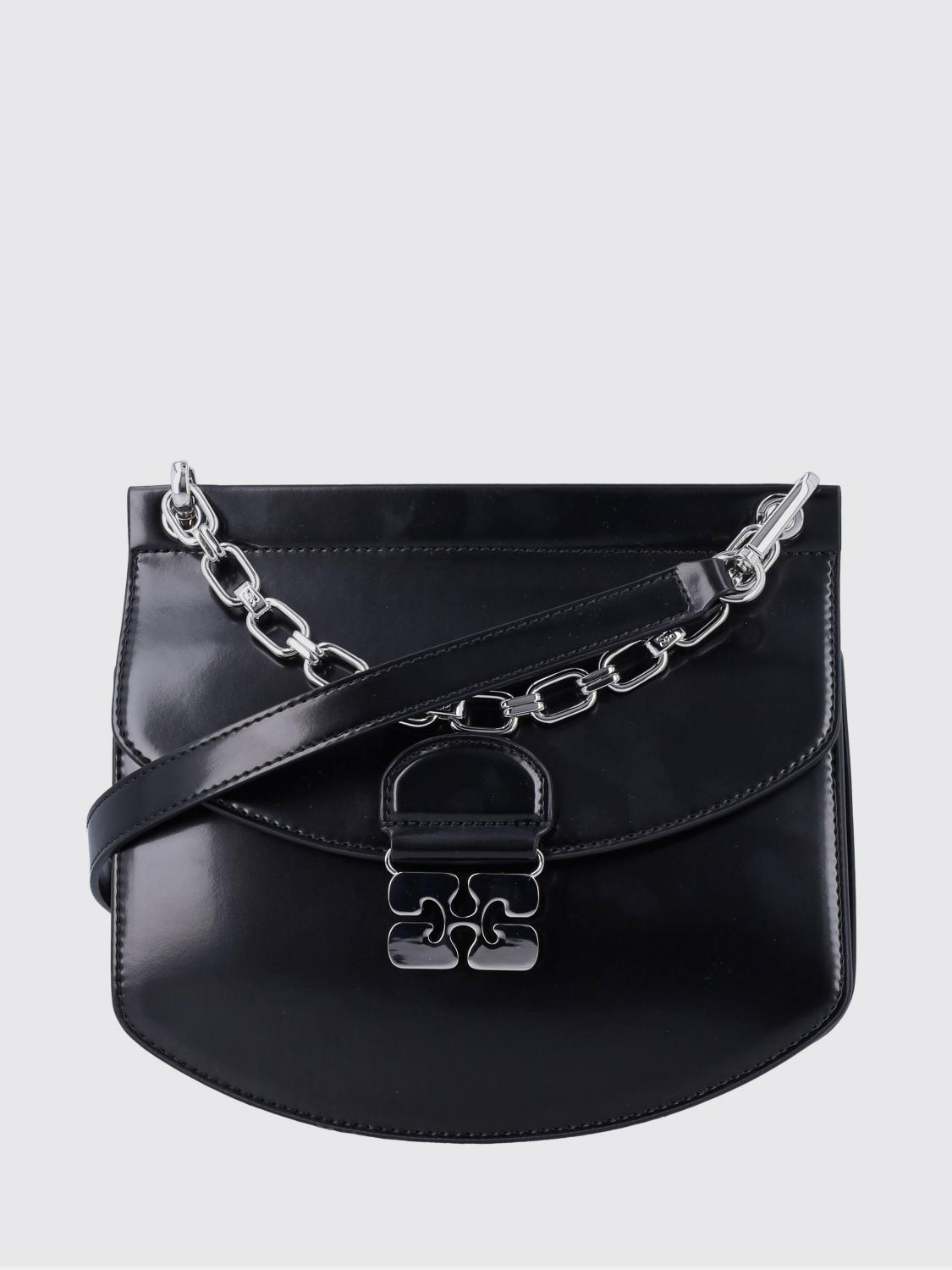 Ganni Apo-g Crossbody Bag In Black