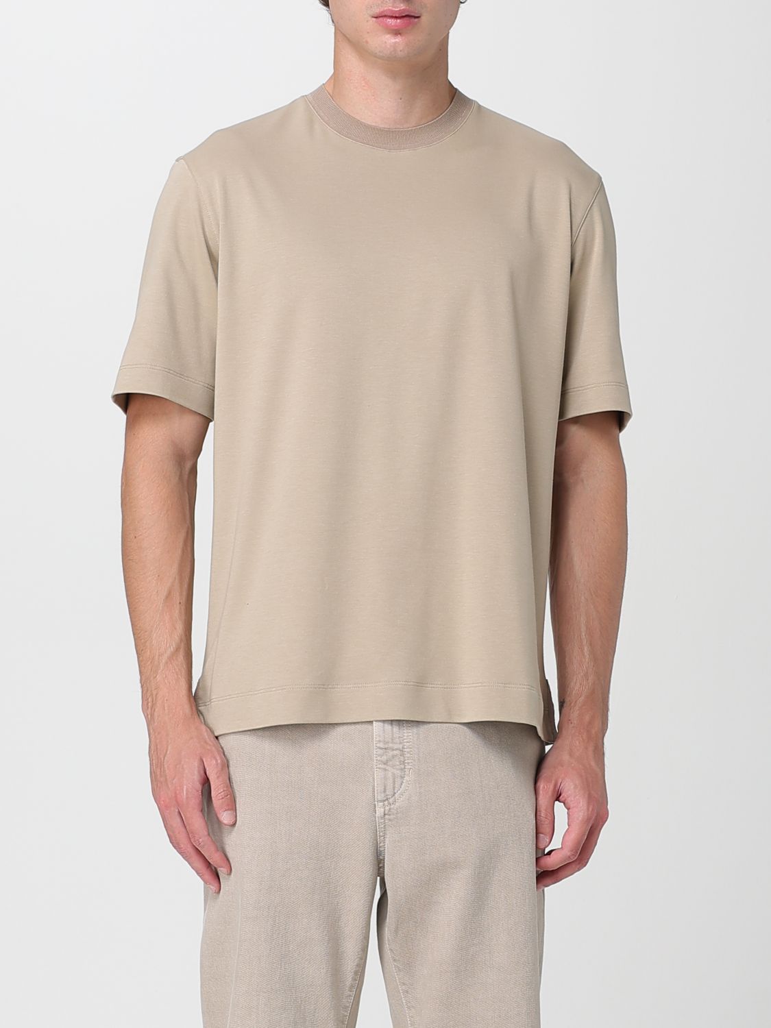 Zegna T-shirt Herren Farbe Beige In Neutral