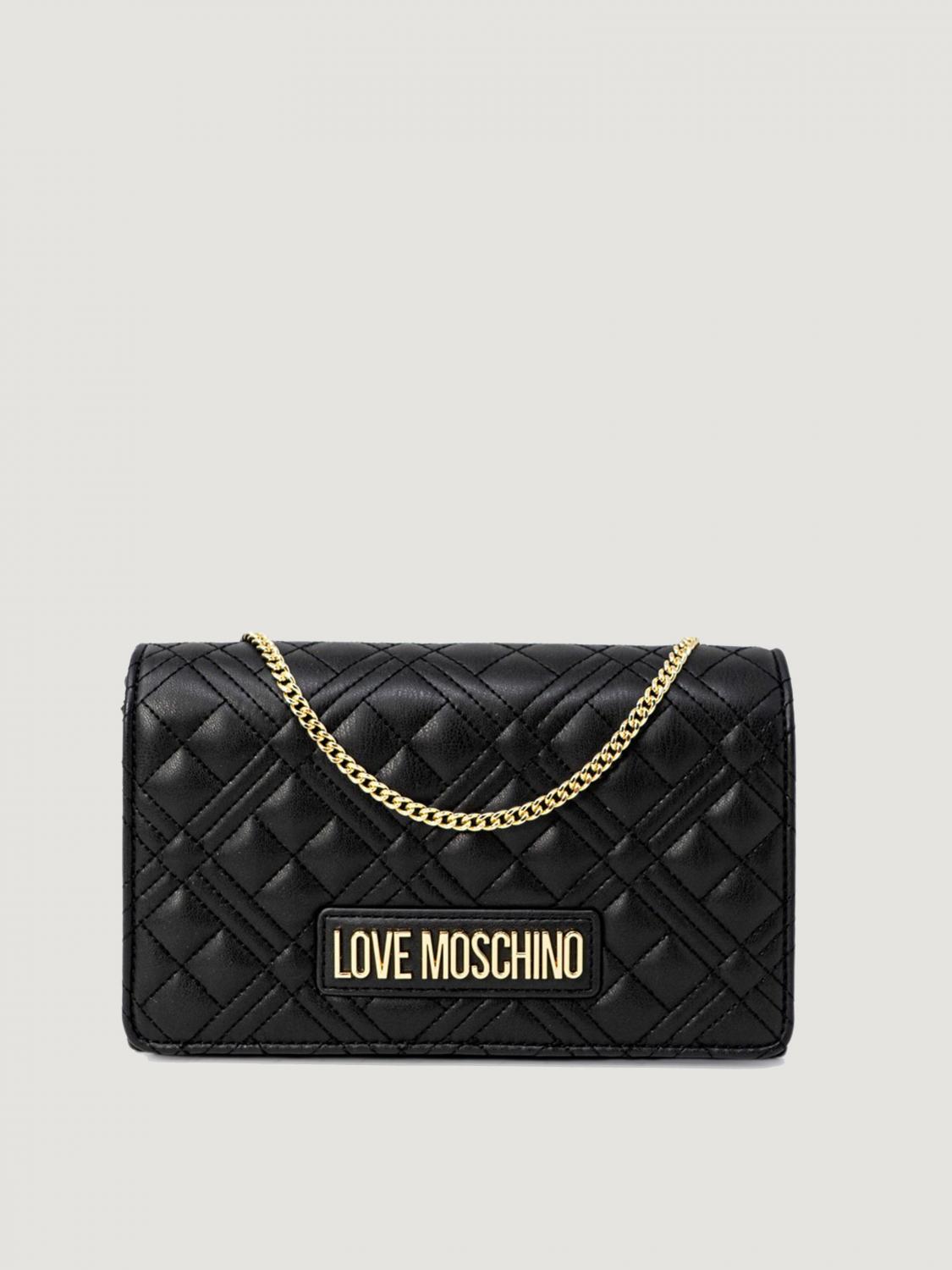 Love Moschino Damen Schwarz Crossbody Bags Woman Color Klein