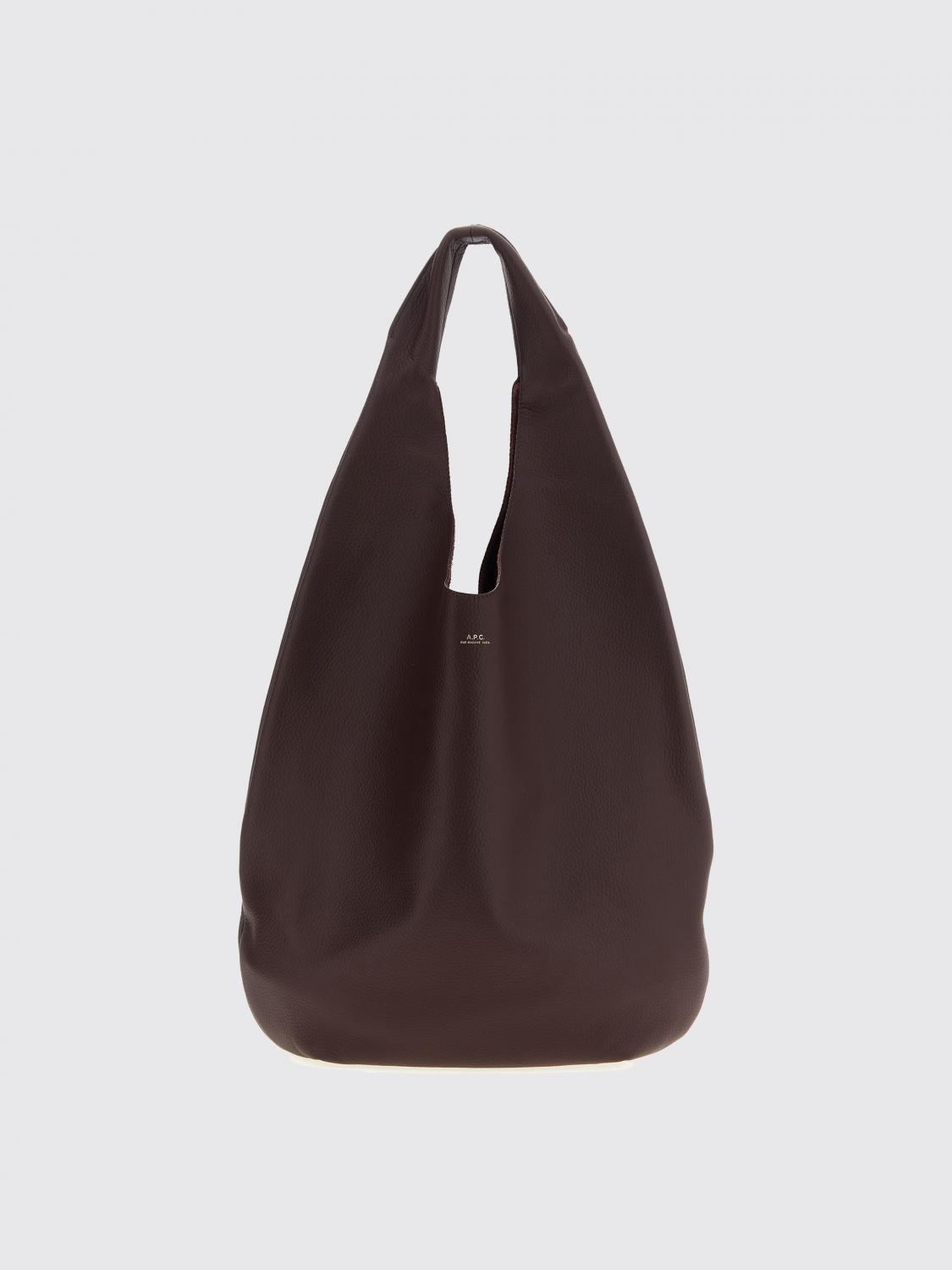Apc Tote Bag A. P.c. Woman Color Burgundy In Burgundy