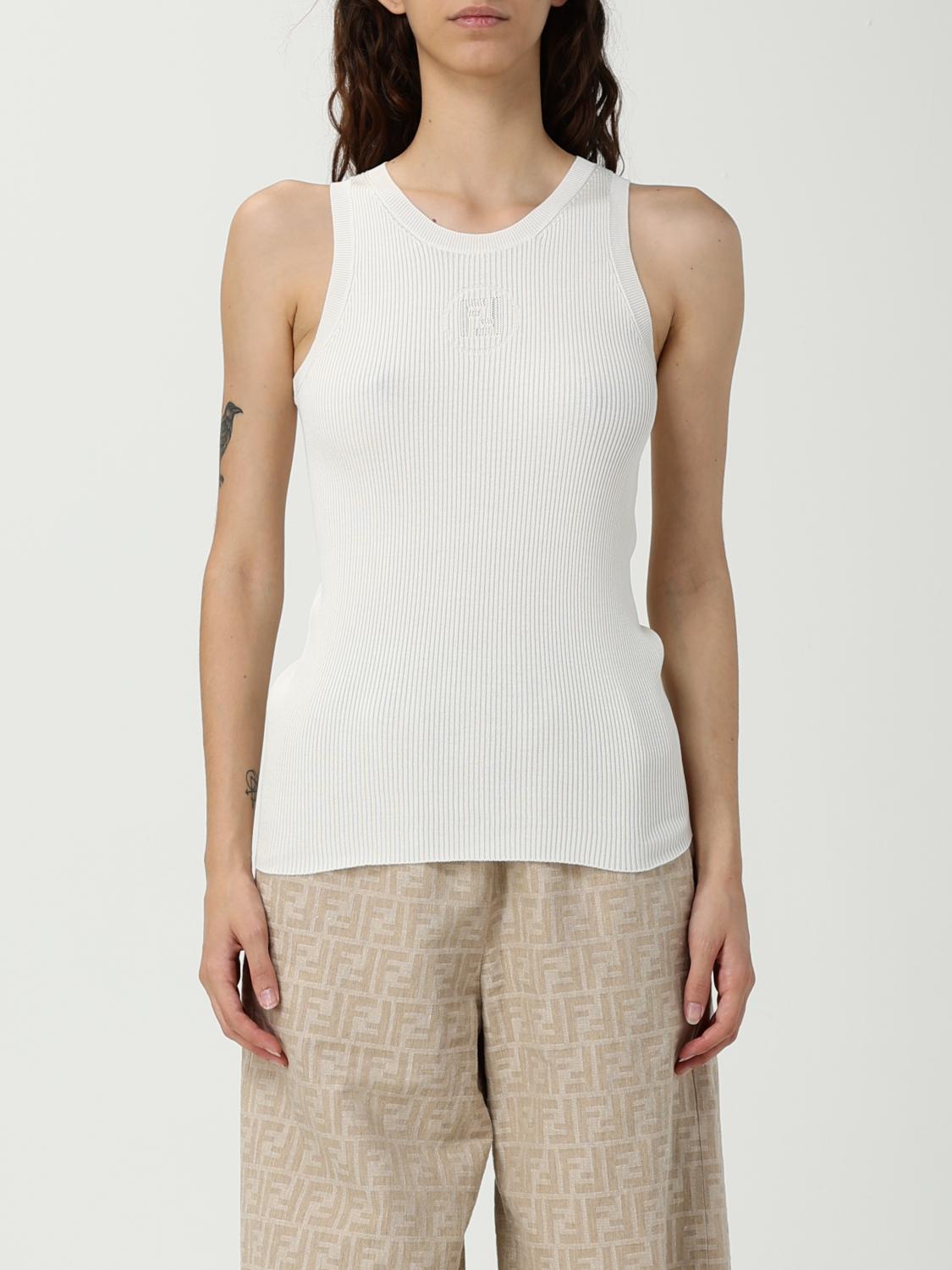 Fendi Γυναικών Άσπρο Top Woman Color