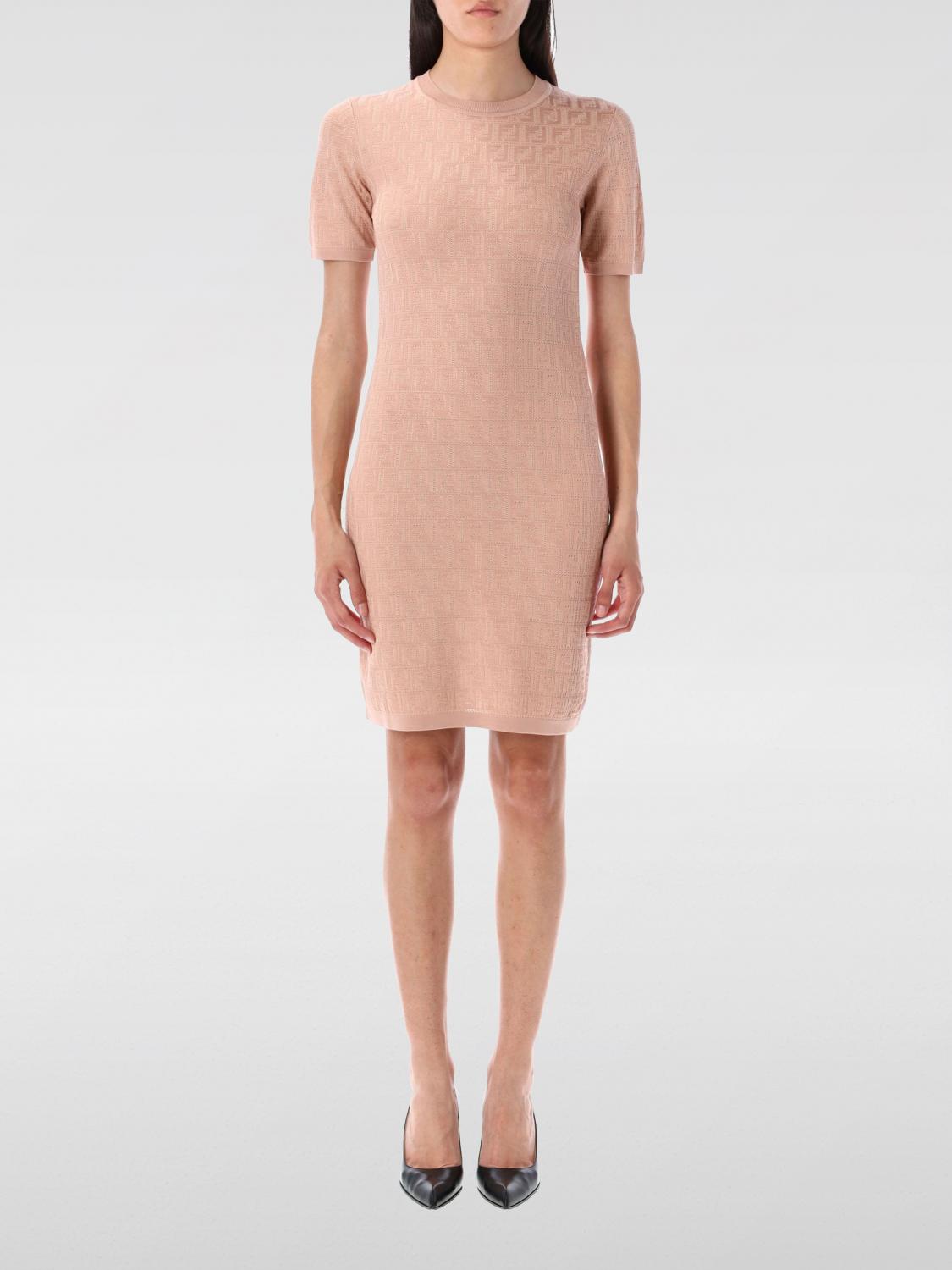 FENDI Abito in misto cotone con motivo monogram