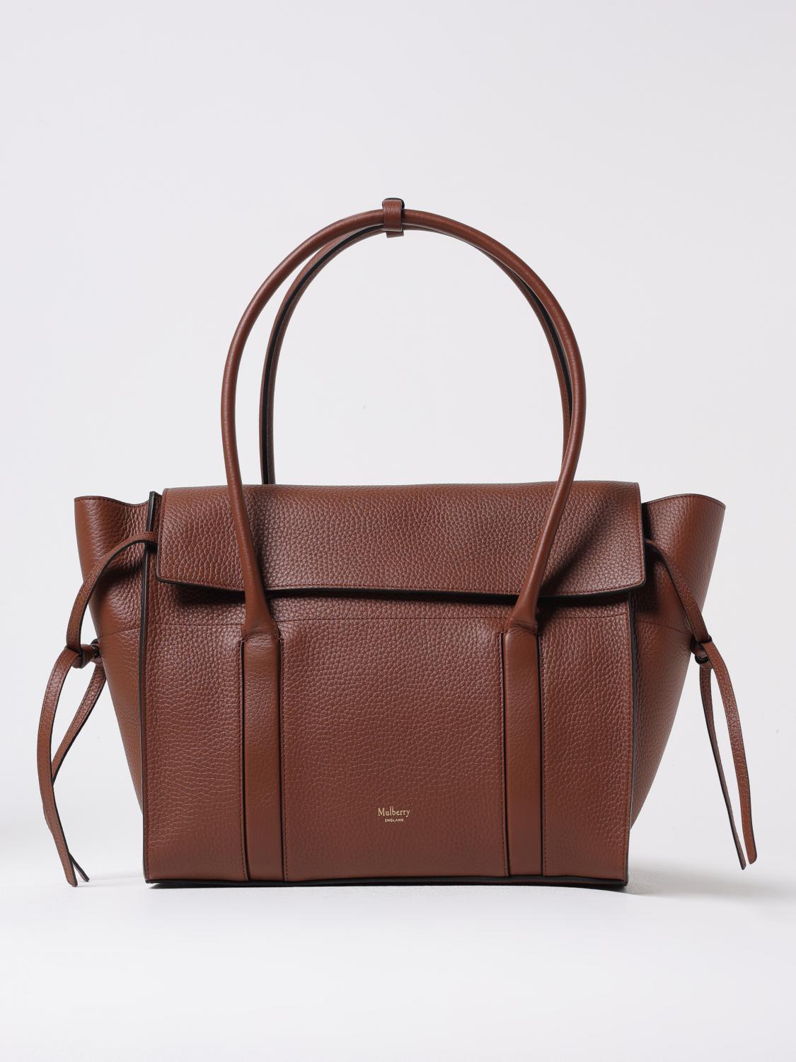 Mulberry Textured Finish Tote Bag With Top Handle