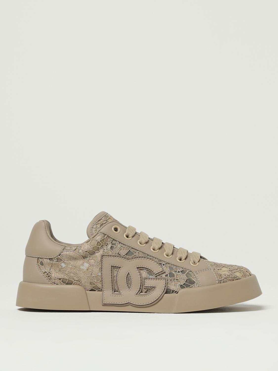 Dolce & Gabbana Portofino Sneakers With Lace Detail