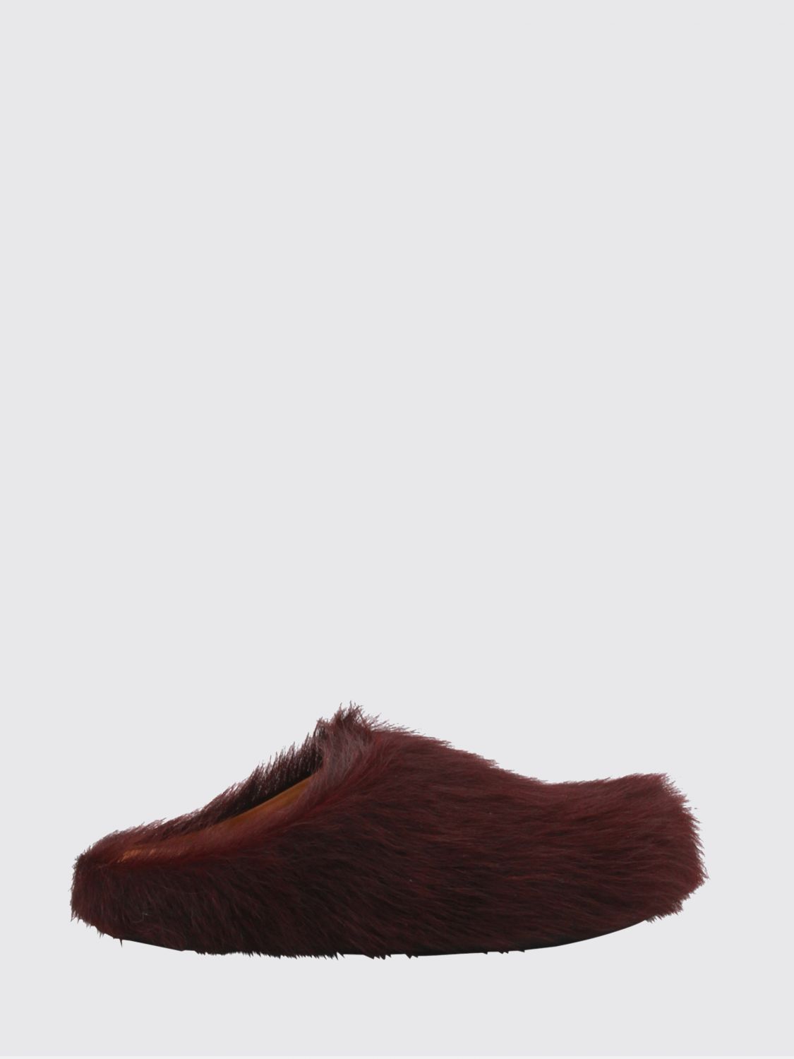 Marni Colorful Calf Hair Slip-on Shoes In Brown