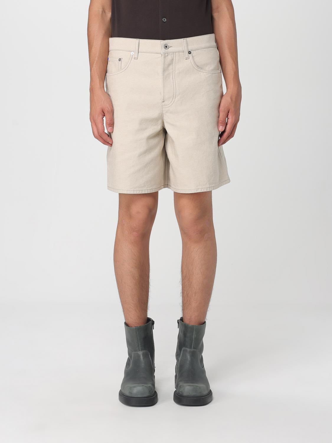 Burberry Men's Ekd Denim Shorts In Neutral