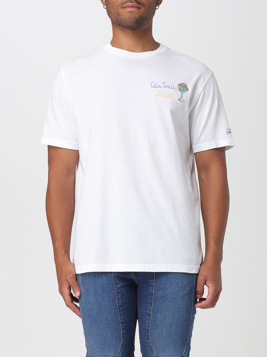 Mc2 Saint Barth T-shirt Men Color Multicolor In White