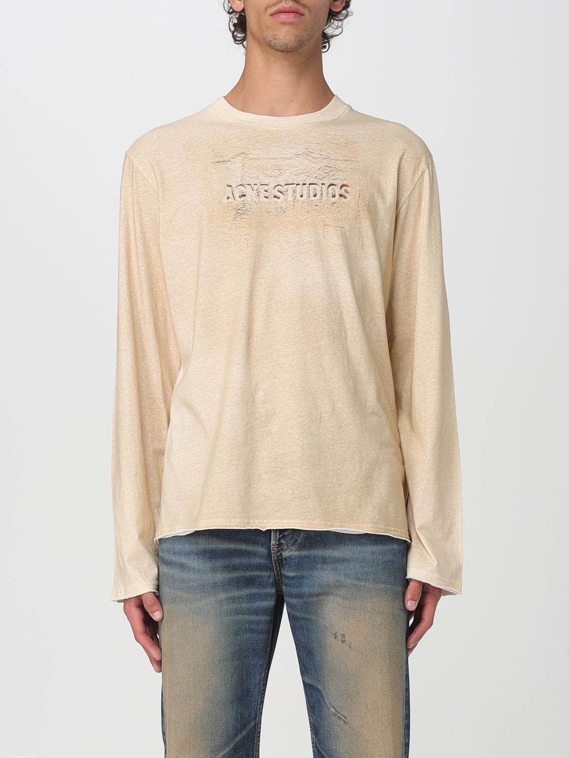 Acne Studios Edden U Long Sleeve Tee Sand Beige In Neutral
