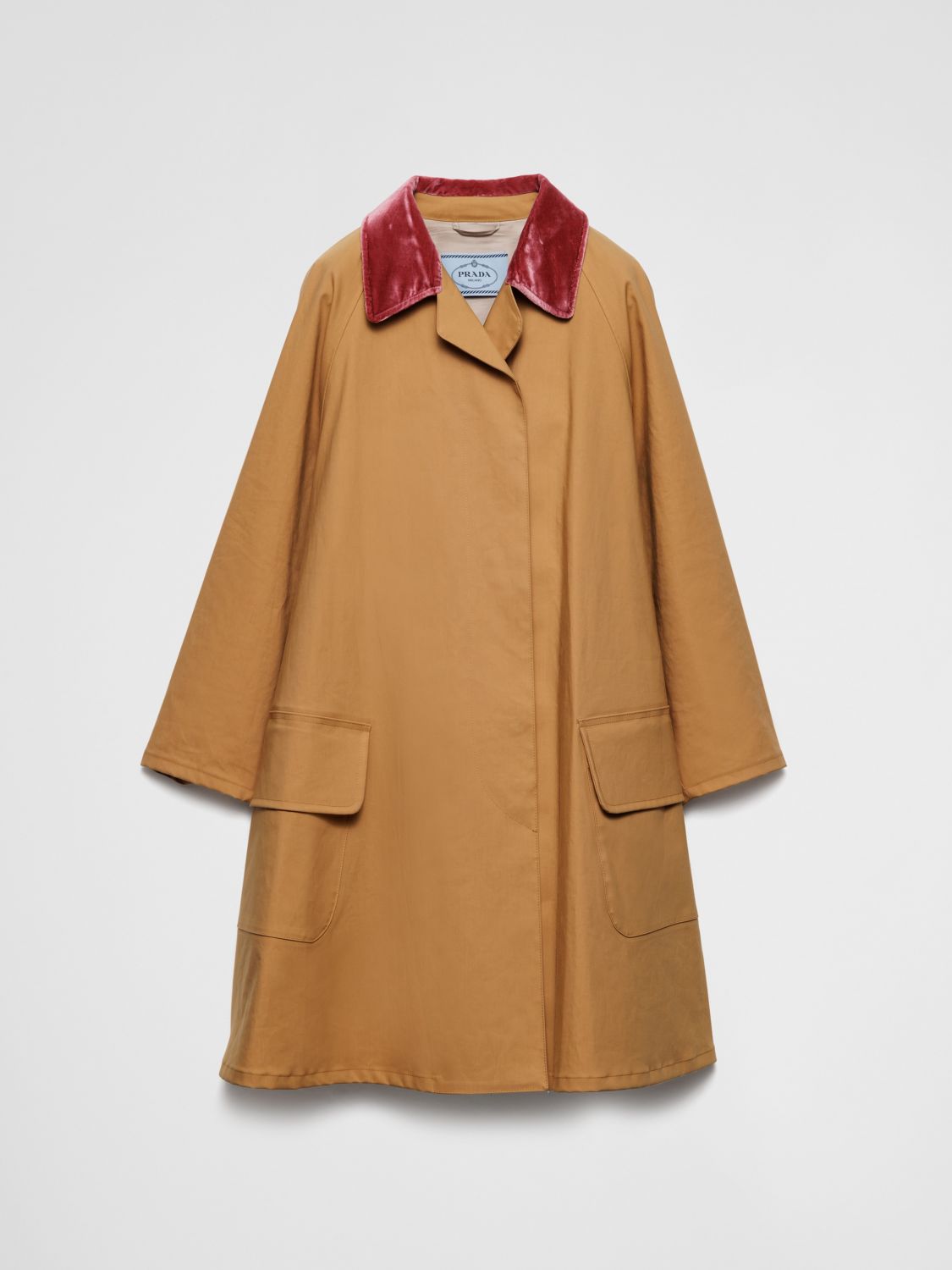 Prada Raincoat Woman  In Brown