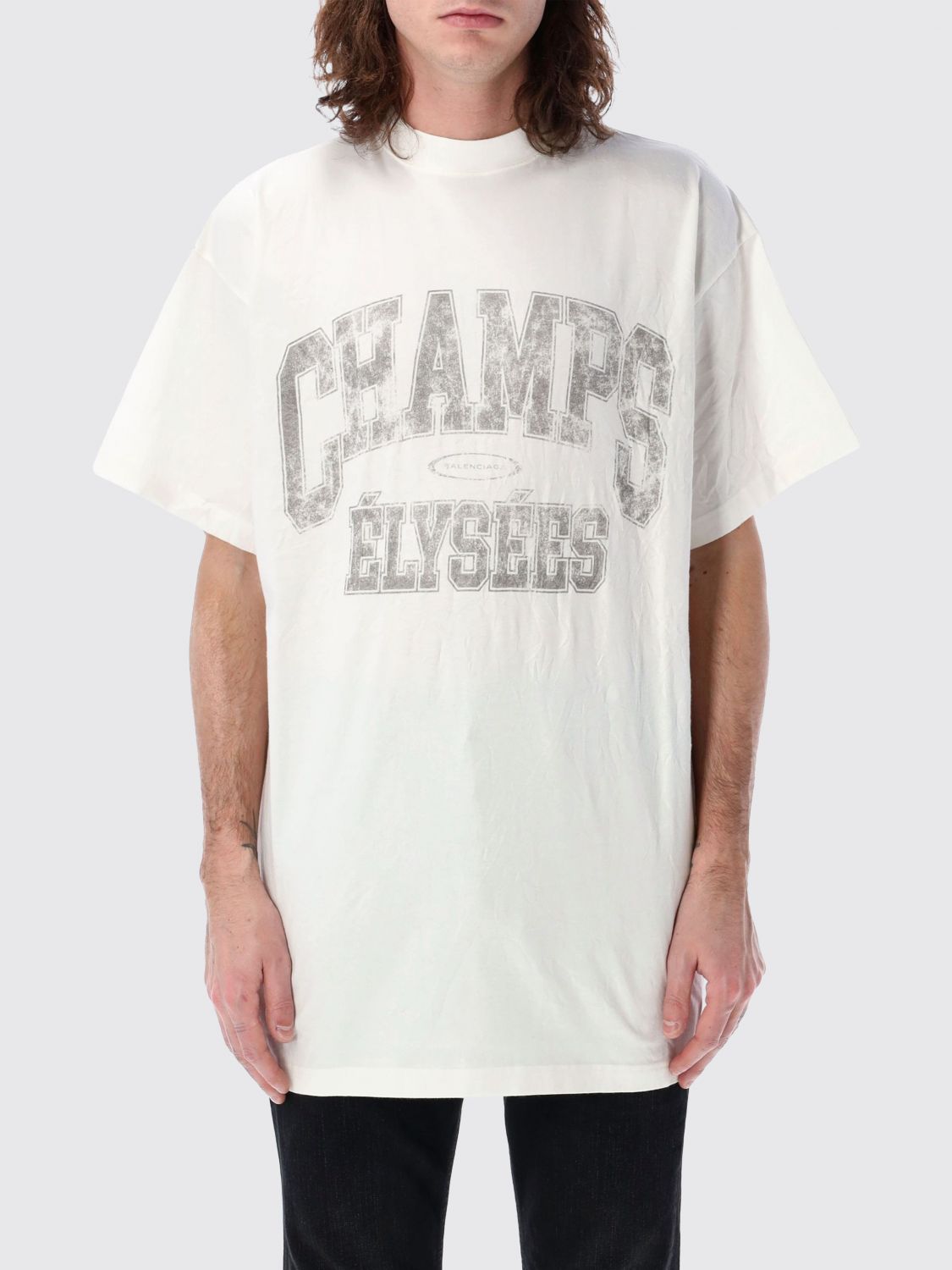 Balenciaga Graphic Print Crew Neck T-shirt