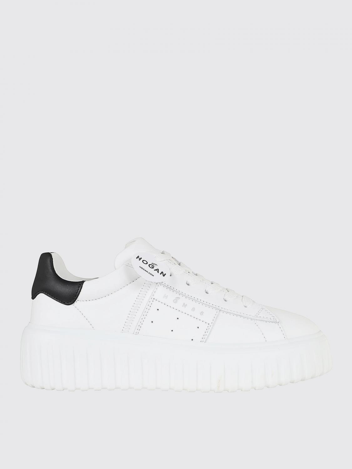 Hogan H645 Leather Sneakers In White