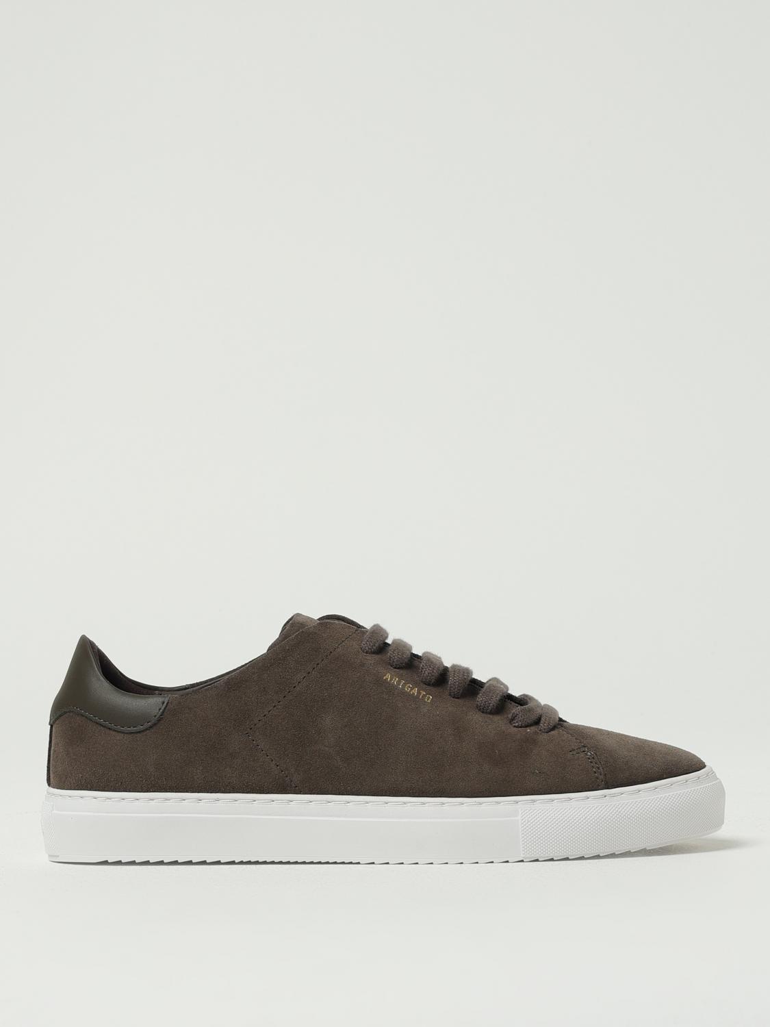 Axel Arigato Suede Low-top Sneakers Round Toe Rubber Sole In Brown