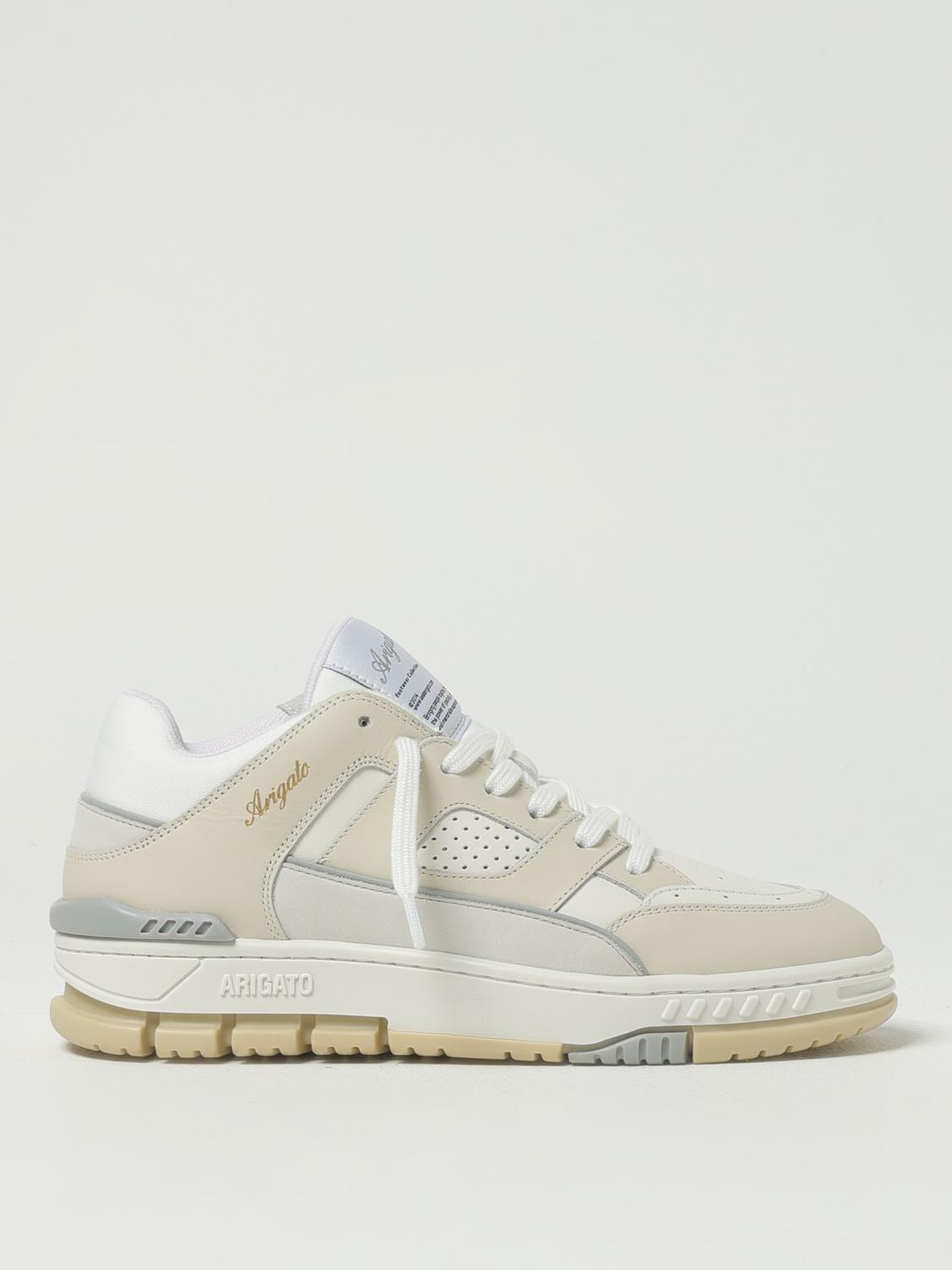 Axel Arigato Area Lo Sneaker Sneakers In Beige Leather In White