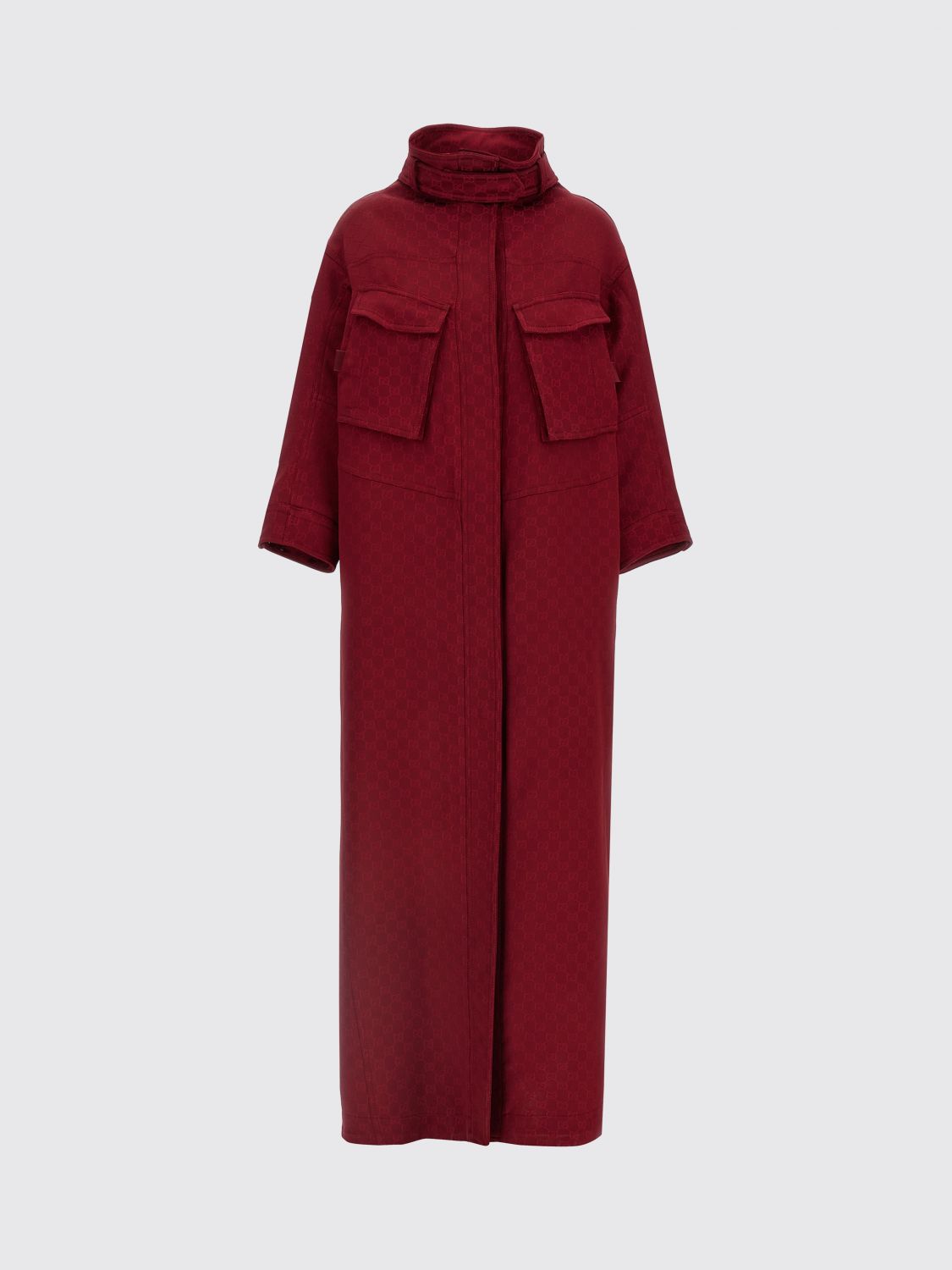 GUCCI Cappotto lungo in viscosa GG