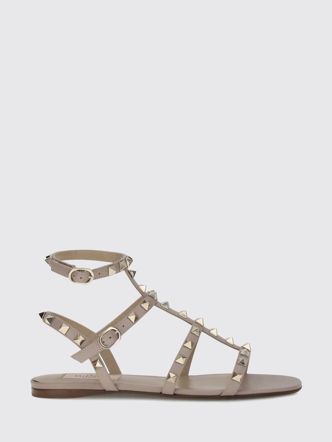 Valentino Garavani Heeled Sandal  Woman Color Blush Pink In Brown